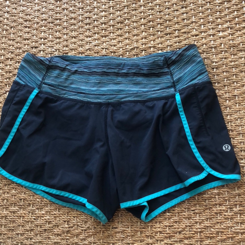 Navy lulu lemon shorts